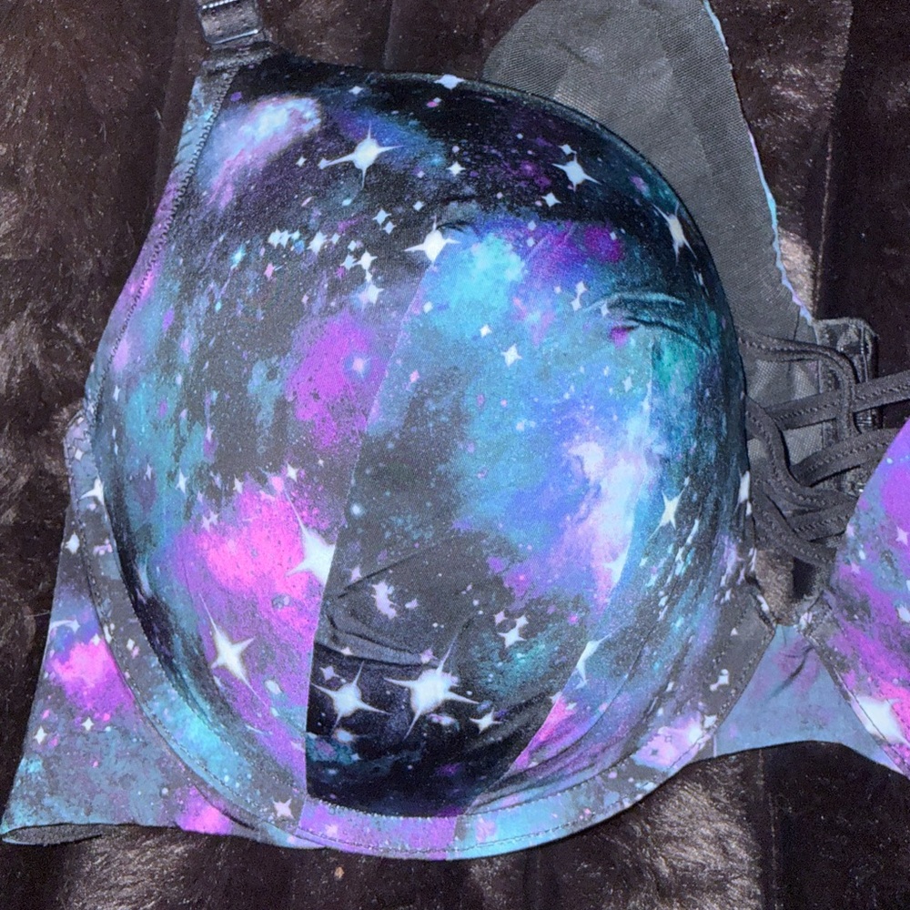Stellar Galaxy Print Women's Bra - Picture 2 of 5